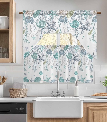 TwoClassyChics's tweet photo. Coastal Seashells and Starfish Cafe Style Kitchen Curtains - The Classy Chics https://t.co/XdOWr9vLcz #AD #Coastal #Beach https://t.co/emxQv9qlvu
