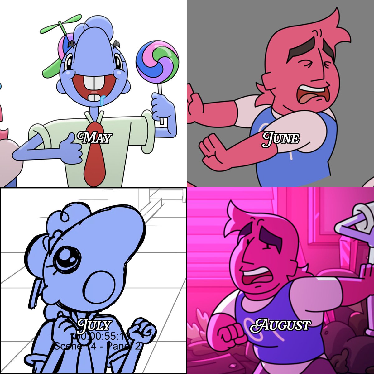 StudioWhimsyPro's tweet photo. Which one are you? #animationㅤ #indieanimation #birthday #yourmonth #artmeme https://t.co/IybkCUQdzq