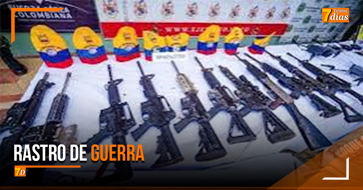 Tolima7diasco's tweet photo. #Tolima7dias||Incautan 11 fusiles y explosivos tras operación en Chaparral https://t.co/9wvVTMVg2E https://t.co/zQYVvFOuOD