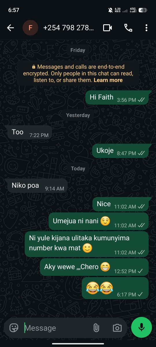 Mkrgz298912's tweet photo. 😂🥲Sasa mbona akanipea number kama atani block later 😂💀 wasichna wengine lkni ni wajinga sana mentally 😂💀 https://t.co/wqD94N0AQE