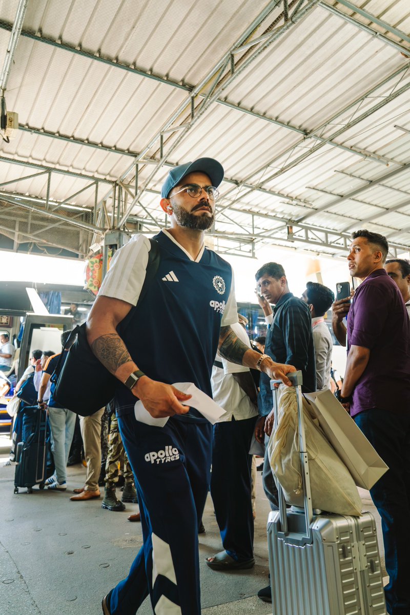 BCCI's tweet photo. Trivandrum ✅

Hello, Guwahati 👋

#TeamIndia | #INDvWI | @mflone_ https://t.co/i2TbIhaHsH