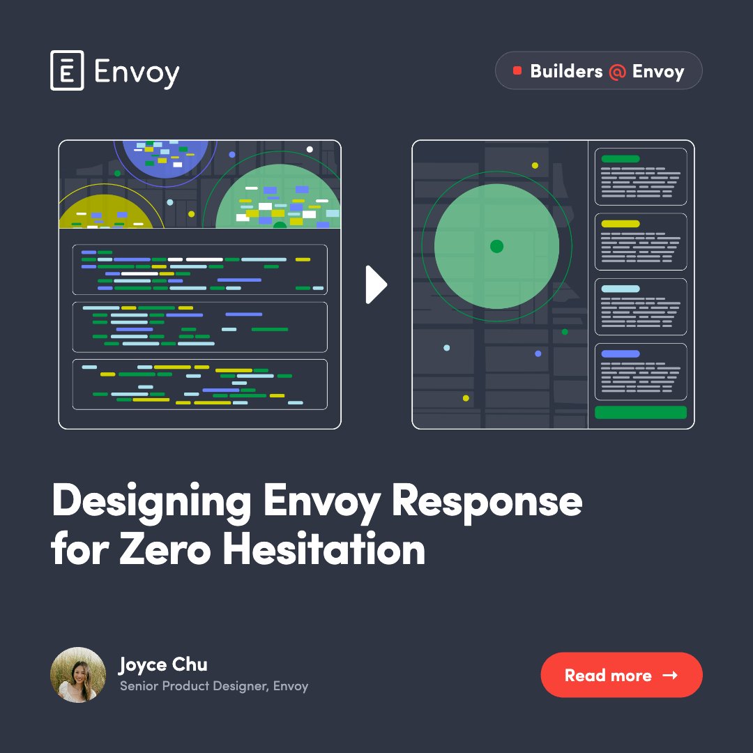 envoy's tweet photo. Good product design starts with knowing your user. 🧠

That idea shapes how Senior Product Designer Joyce Chu approaches Envoy Response, bringing a psychology + design lens to the experience.

Get the full story 🔍: https://t.co/RsoCLCb3Cf https://t.co/D0q32wuVWA