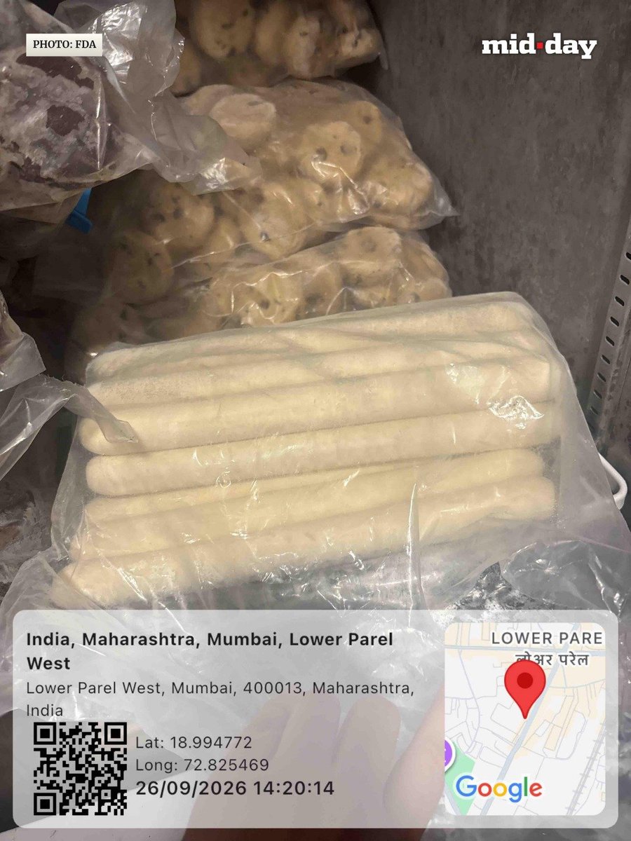 mid_day's tweet photo. The FDA Maharashtra suspended the food licence of Subway’s Lower Parel outlet after an inspection found a faulty, mouldy refrigerator, live cockroaches, foul smell and water accumulation.

The September 26 inspection also flagged poor sanitation, improper food storage, damaged premises and missing pest-control records. The action followed a complaint received through the AI portal.