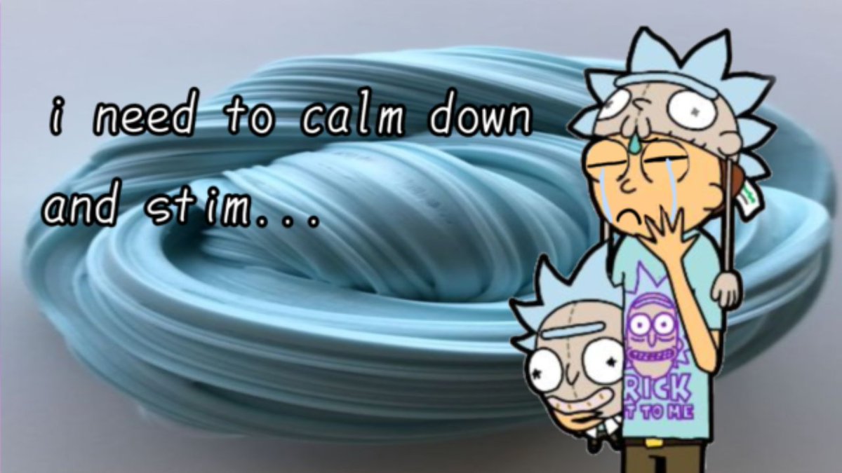 Mortygucci's tweet photo. I need to calm down and stim.. https://t.co/5CpnHRlGxB
