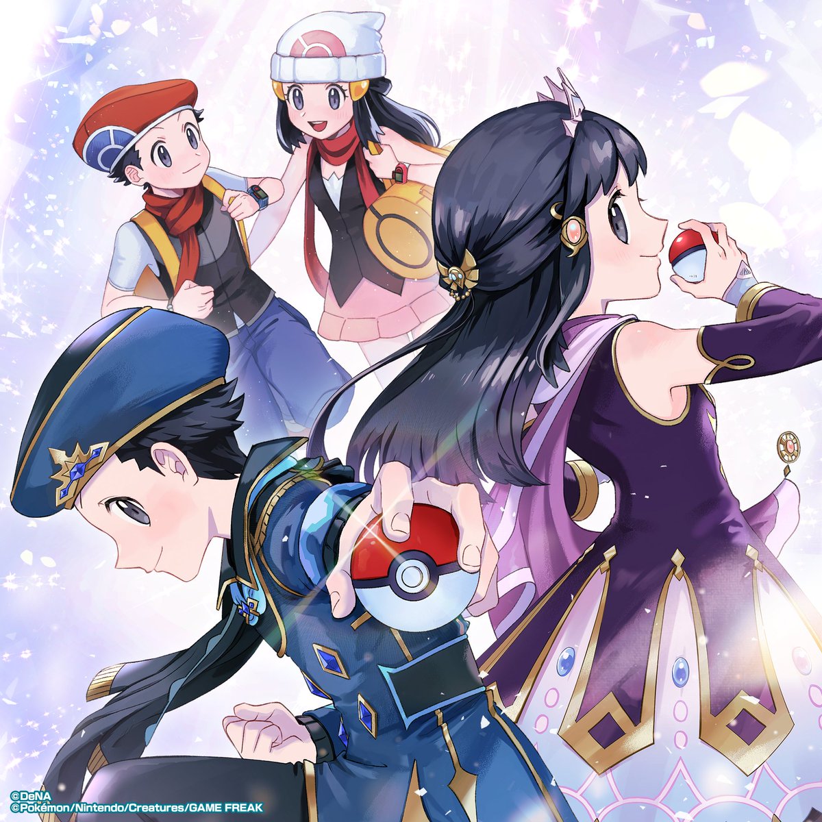 PokemonMasters's tweet photo. 📢 #DiamondPearl20Years

September 28 marks 20 years since the release of Pokémon Diamond and Pokémon Pearl in Japan! ✨

Lucas, Dawn, and other Trainers from the Sinnoh region will be featured in #PokemonMasters, so be sure to check them out! ♪👀

Guest artist: Hanenbo https://t.co/M13gDzeSdb
