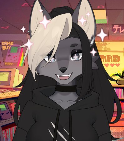 RenOkuriVT's tweet photo. Hey so I heard you like goth wolf furries? https://t.co/OZeTQBEGxy