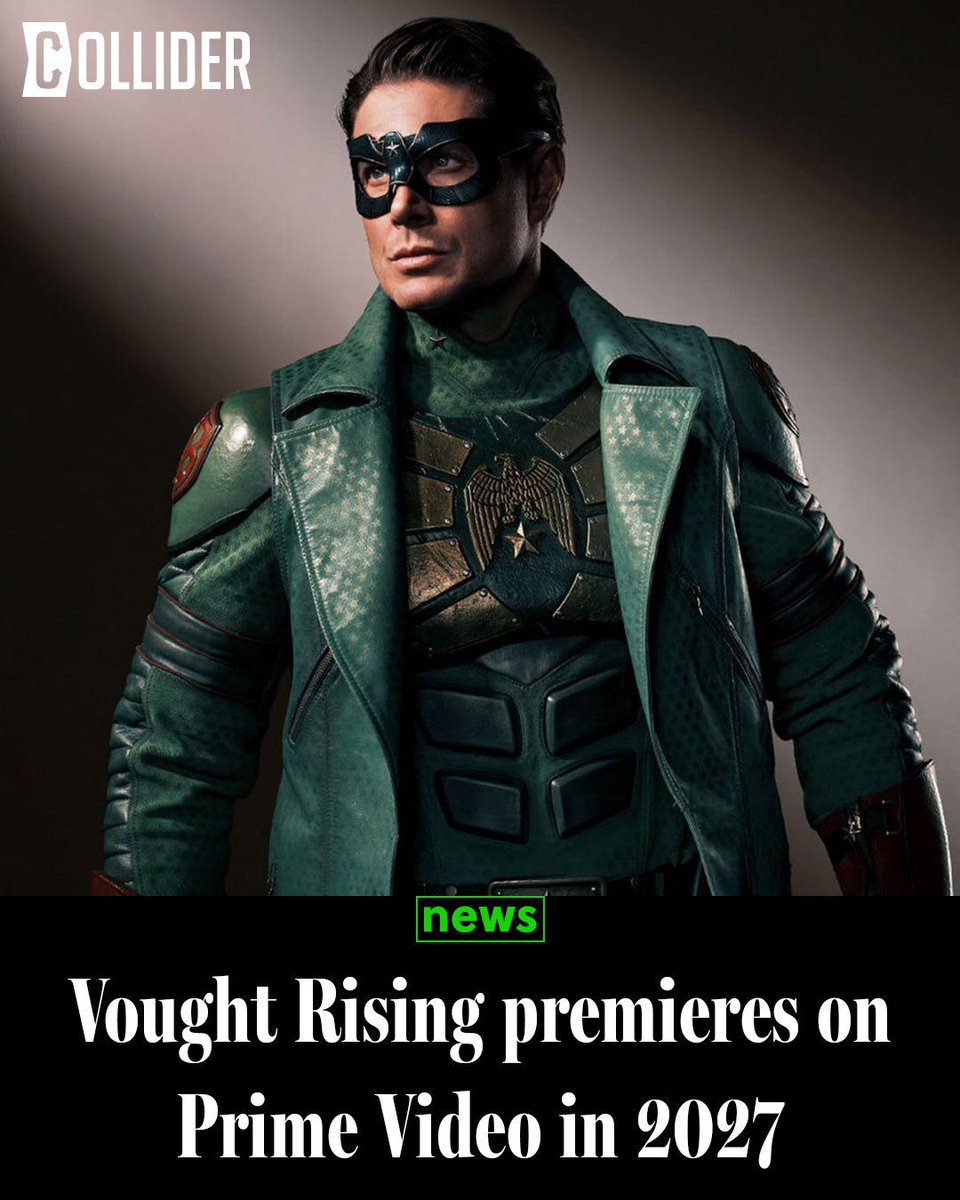 Collider's tweet photo. The next The Boys spin-off is going back to where it all began.

Prime Video has officially set 2027 for Vought Rising, the upcoming prequel spin-off that takes viewers back to the 1950s to explore the origins of Vought and how the company became the powerful force at the center of The Boys. 

👉 Read more about Vought Rising: https://t.co/tHF0yE0UKB
