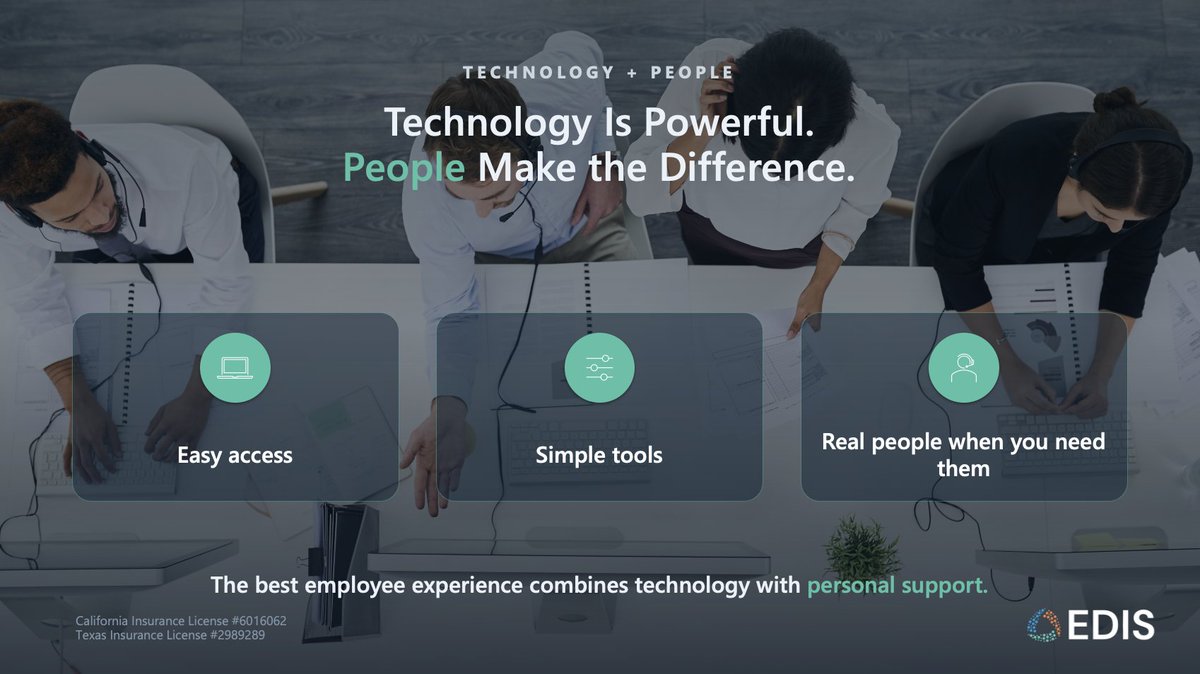 employerdriven's tweet photo. Technology makes benefits easier to manage, from accessing account information to submitting claims. When questions arise, personal support still matters. The best experience combines easy to use technology with knowledgeable people.

888-886-7973 | marketing@employerdriven.com https://t.co/HheBUOcheg
