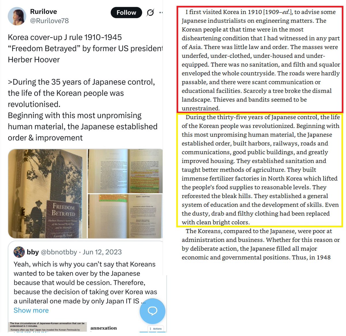 llllllll7889's tweet photo. @Jospgl @boke6L @Barras_LATAM Honestly, life for ordinary people under Japanese colonial rule was way better than it is now under Kim Jong Un's regime. https://t.co/EP70fChHr6