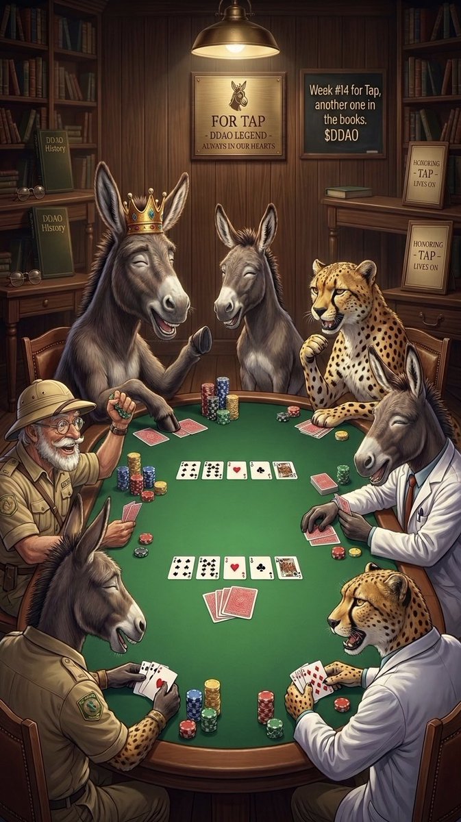 _big_cyndy_'s tweet photo. ♠️ ALL FOR TAP POKER #014 ♠️

Monday nights are for cards, chaos and seeing who really knows how to play. 😂

We’re back at the tables tonight in Tap’s name. ❤️

🥇 100 $ALGO
🥈 60 $ALGO
🥉 40 $ALGO
🎯 100 $KHAA bounty for whoever takes out @VultureAlgo 👀

🕓 Tables open at 4 PM EST
Game starts 5 minutes later

Get verified in the @Donkey_DAO, @GreeneryTeam or @wompcrew Discords to access the game and claim prizes.

Poker link: https://t.co/aetw6sflE0

Come for the poker. Stay for the Fun.😂♠️

All For Tap. ❤️ #TaPoker