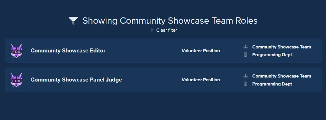furality's tweet photo. Our Community Showcase Team is seeking new volunteers to help us craft amazing community showcases for upcoming Furality events 🎬✨

Link below to apply! 📋 https://t.co/SNYM5E7TsA