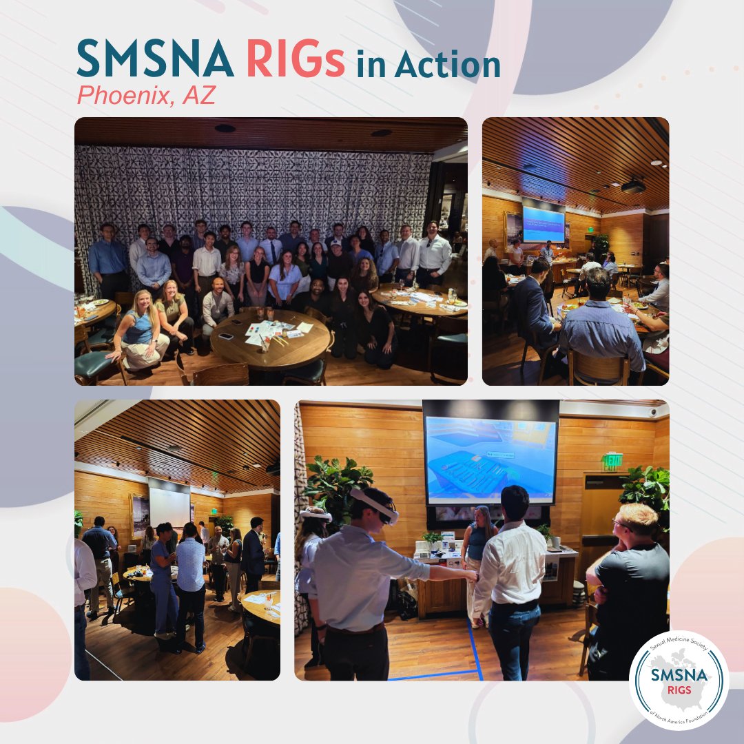 SMSNA_ORG's tweet photo. Our Arizona RIG recently came together for an evening of VR simulations, hands-on mobile lab training, and expert-led education! Big thanks to Boston Scientific for helping us connect and support the next generation of sexual medicine professionals.

#sexualmedicine #RIGs #MedEd https://t.co/6a4F417iYM