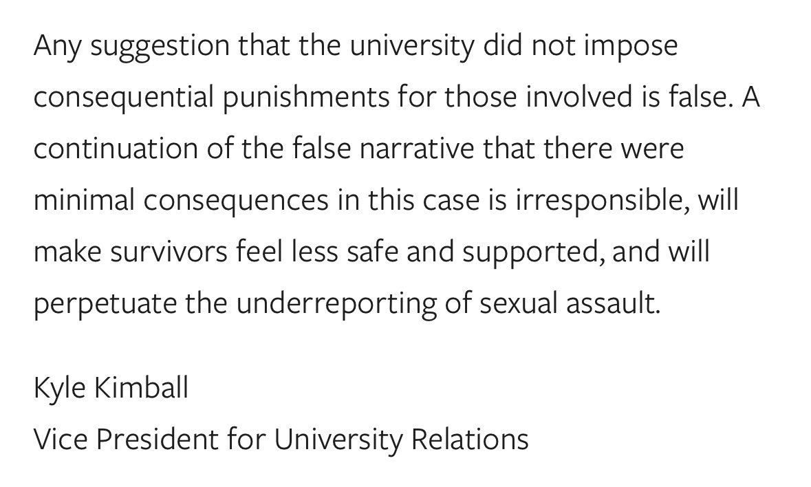 _Zeets's tweet photo. An insane thing for this university to say. https://t.co/ydL7ui5HsX