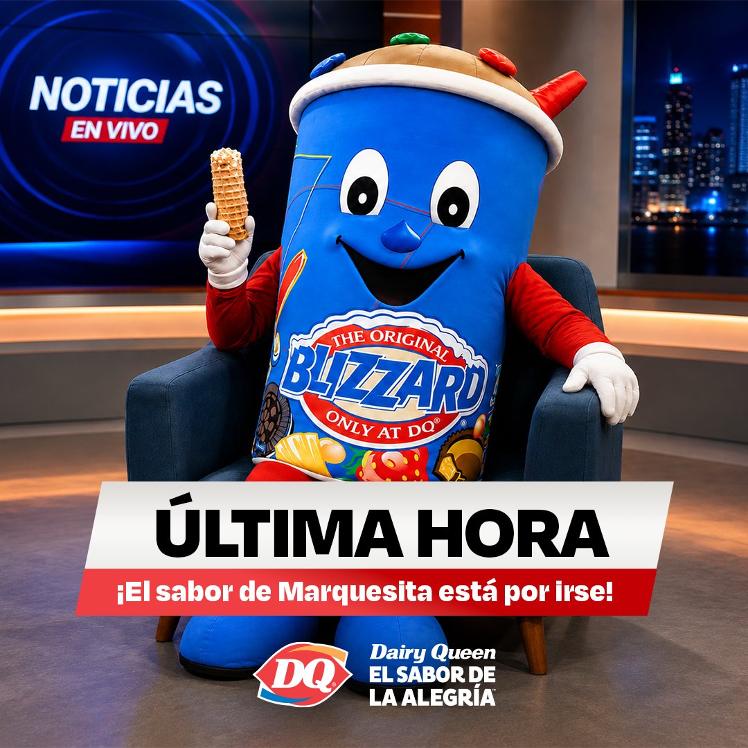 DQMexico's tweet photo. 🚨 ¡ÚLTIMA HORA! El sabor de Marquesita está por irse 🥹🫰. Si todavía no lo pruebas, este es tu momento. ¡Ven ahora mismo a DQ! 😋 #dairyqueen https://t.co/TFAz9Kl5g9