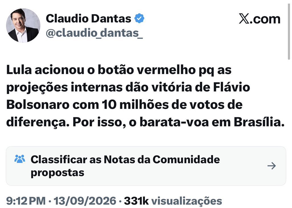 Renato20FDS's tweet photo. @Metropoles https://t.co/ghTfay94lj