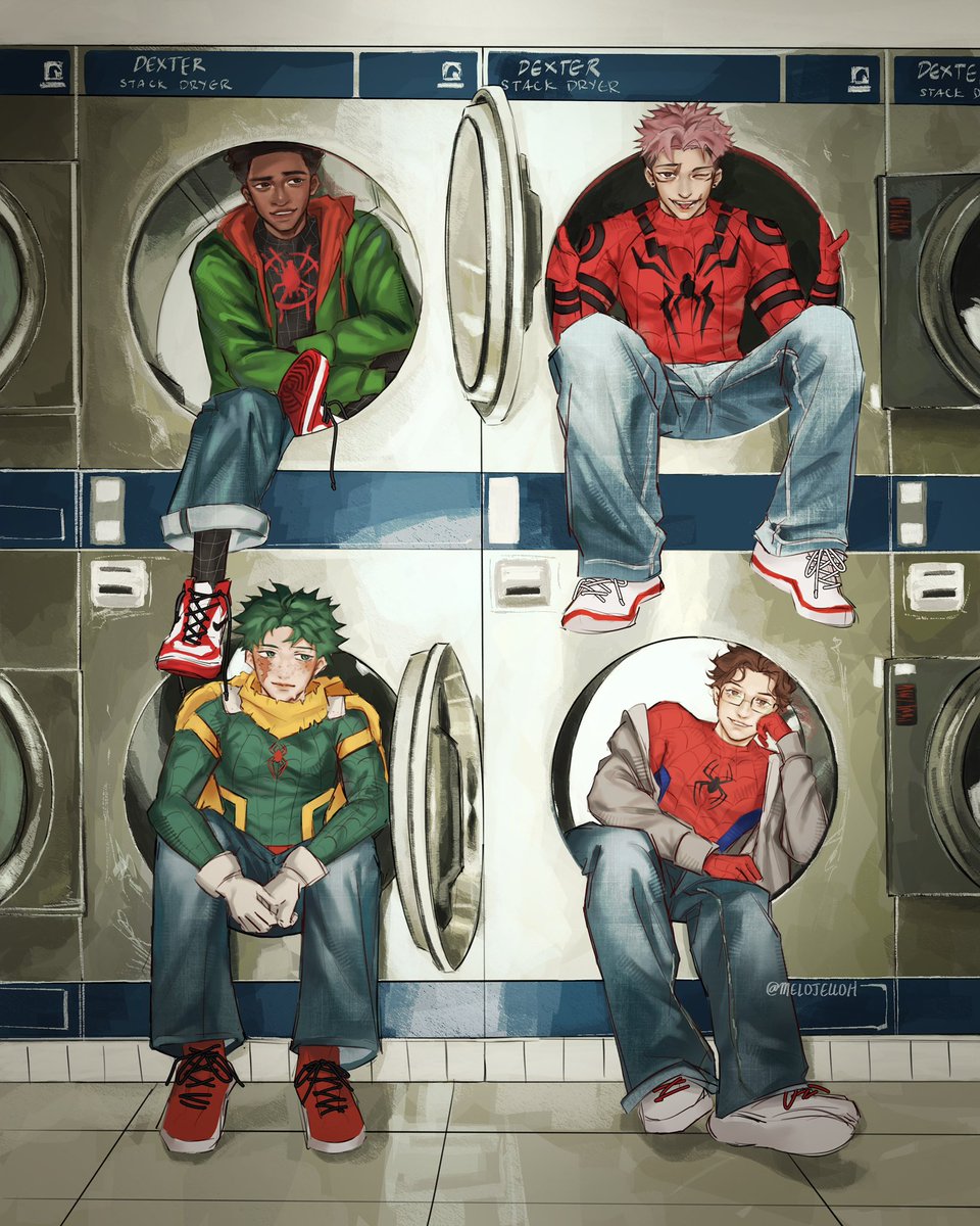 melojelloh's tweet photo. #spiderman this is my hero spiderverse brand new kaisen https://t.co/8f7VugFkVJ