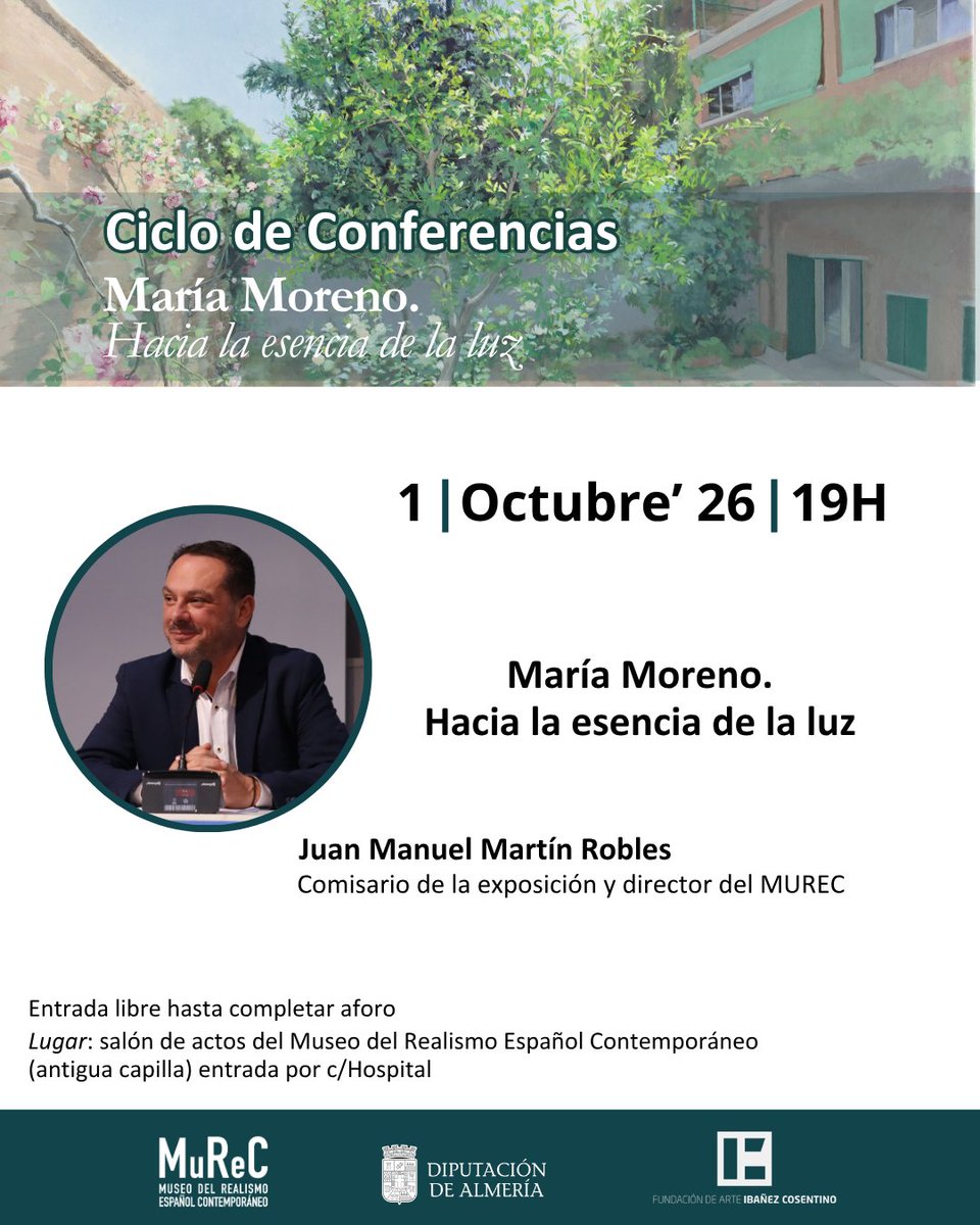 MuseoMurec's tweet photo. ⚠ ¡Últimos días para visitar la temporal sobre María Moreno!!
Del 30 de septiembre al 2 de octubre, ciclo dedicado a María Moreno con cine, documental y charlas para descubrir su obra y su particular relación con la luz.
🧵
#MariaMoreno #Murec https://t.co/oOw2ZNagxg