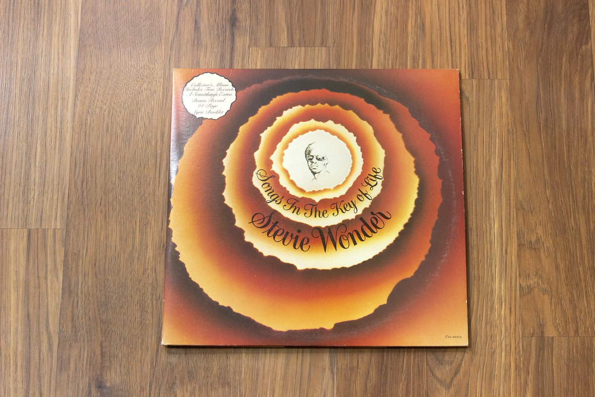 brandonousley's tweet photo. Album of the day. Today should be a national holiday, for real. Happy 50th anniversary to Stevie Wonder's epic Songs in the Key of Life. A gold standard in a series of gold standards. A breathtaking musical cornucopia of anthems that span soul, gospel, jazz, folk, funk, and much more. Hearing Stevie Wonder's in-the-pocket, one-man-band musicianship across this album remains a revelation (and he was only in his mid-20s!) From the joyous buoyancy of "Isn't She Lovely" to the swinging salute to beloved jazz greats in "Sir Duke" to the unmatched beauty of "Summer Soft" to the everlasting hymn "As," this is one of those no-brainer albums that you grow old with, raise your children on, cleanse your spirit with, and everything else. Every home should have a copy.
