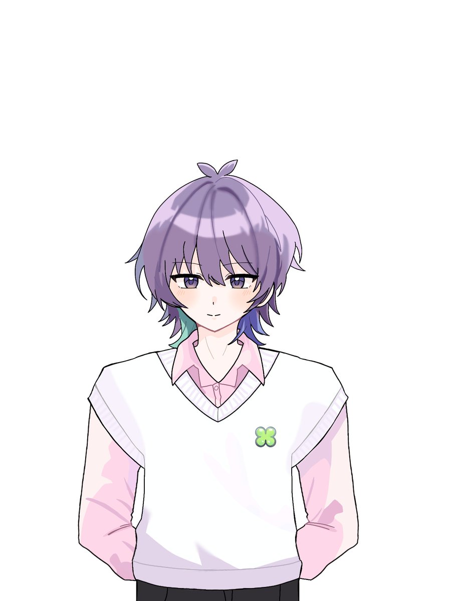 Ariwjxvor's tweet photo. 暇だったので、練習も兼ねて、遊び心委員会を待ちながら描いてみた、「青赤こはる」さんです！

絵は……あまり得意じゃないのでwww
腕のあたりがちょっとへたくそですけど、
……可愛く見てやってくださいwww

こはるさんの「ダメです。」モーメントが好きなんだよねぇ〜www https://t.co/cY7SotnGaU