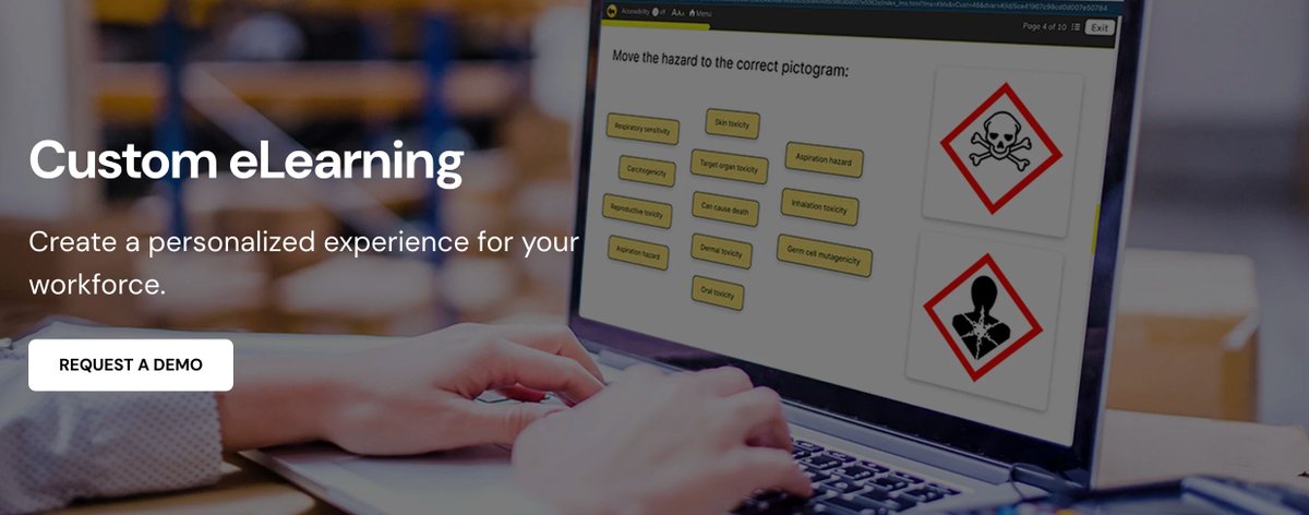 Vubiz's tweet photo. Whether you want to demo a set of courses or our LMS, or even take a look at our custom course development, we're here to help you find the right #onlinetraining solution. Request a demo today to get the right answers to your #eLearning questions! https://t.co/u1nONqw9JN https://t.co/Y2SCNunHRW