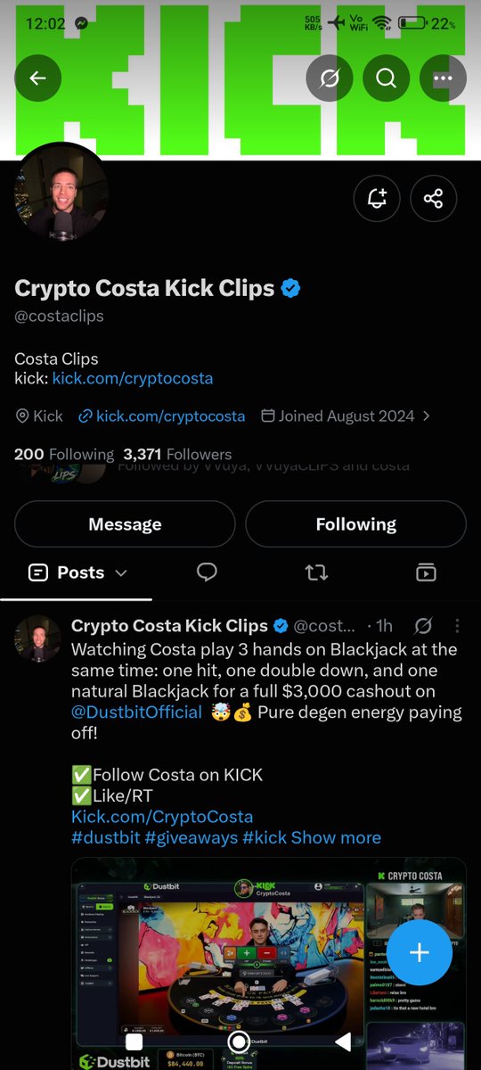 Judeasusual's tweet photo. @ScrapyCoCoTV @costaclips @costa_crypto bless me up Big W https://t.co/J7L5NrNRxJ