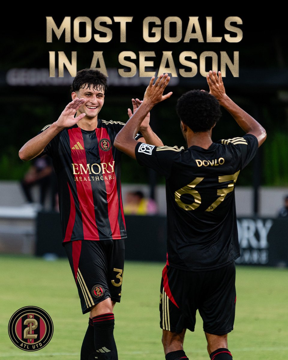 atlutd2's tweet photo. Putting goals on the board and history in the books ⚽️ https://t.co/DklpKYi3a7