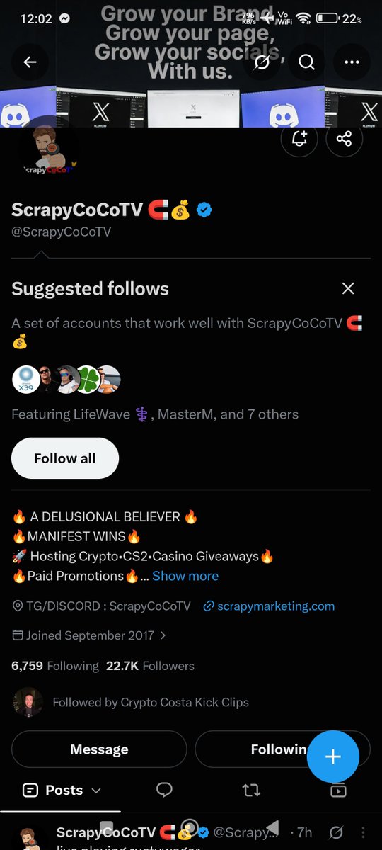 Judeasusual's tweet photo. @ScrapyCoCoTV @costaclips @costa_crypto bless me up Big W https://t.co/J7L5NrNRxJ