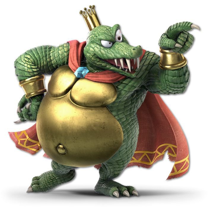 Guilherme960671's tweet photo. DIA 14 POSTANDO PERSONAGENS QUE EU AMO: K. Roll. Acho ele um vilรฃo muito legal da franquia Donkey Kong e tem um design bem interessante e magnifรญco para um crocodilo pansudo. Apesar dele ter essa cara de maconheiro eu acho ele muito fofo, ele tem o seu charme๐๐ https://t.co/fPECLorWrz