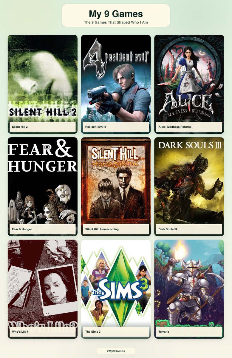 Heatherv0's tweet photo. me and my 9 games :p https://t.co/V5oBRpOQDD