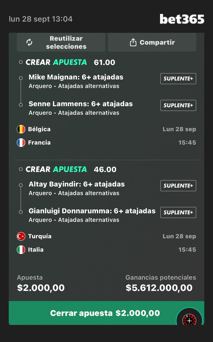 IUNOWBETS's tweet photo. Agregar a su boleto de apuestas: https://t.co/VW7u8AAixi https://t.co/MgeiCfet4r
