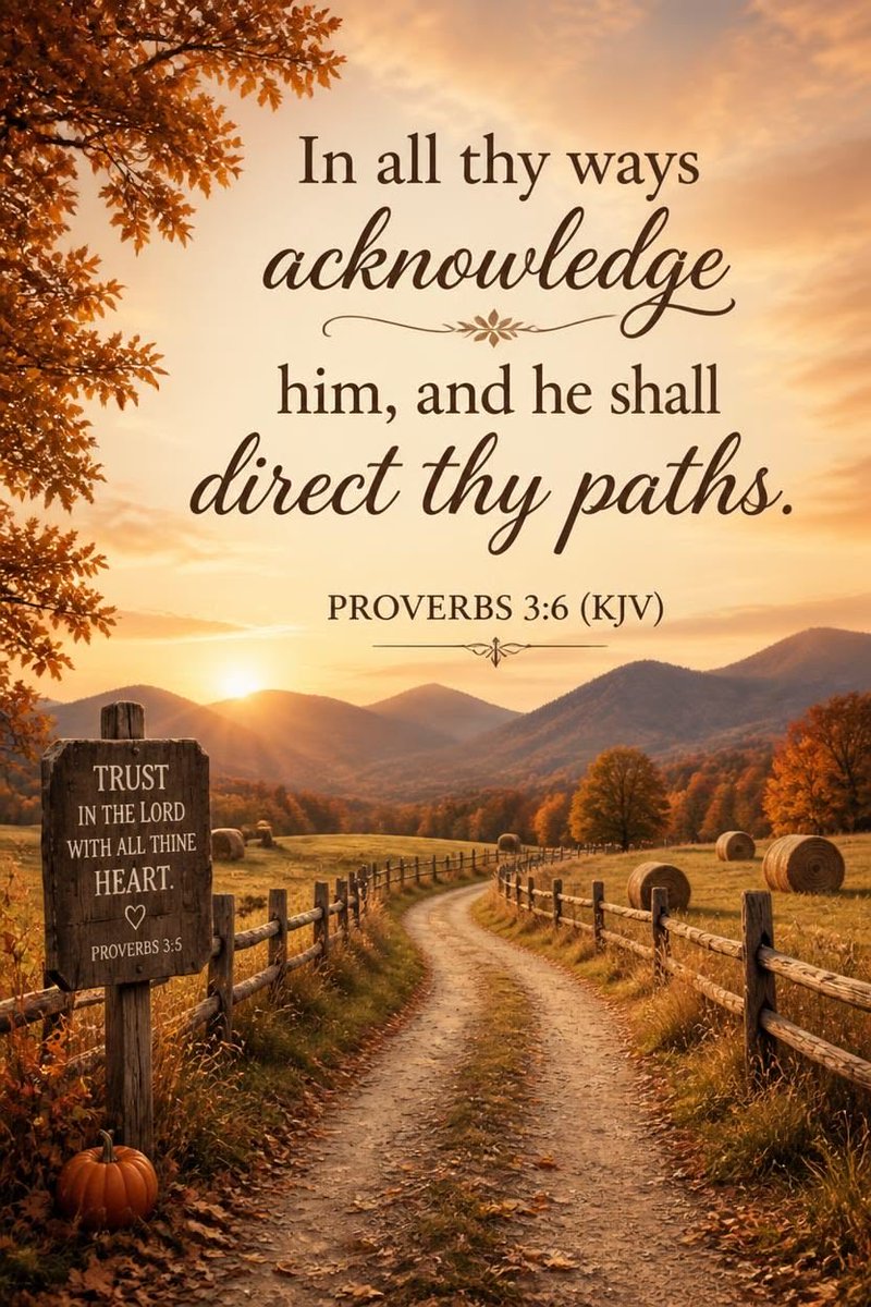 HeavenleMinded's tweet photo. In all thy ways acknowledge him, and he shall direct thy paths.
Proverbs 3:6 🤎✞🧡 https://t.co/iAmU66wgfP
