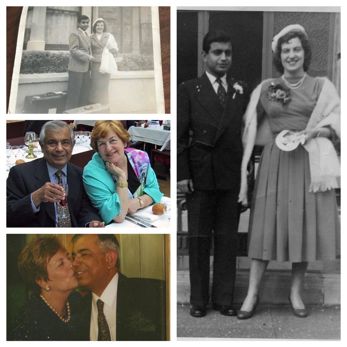 SimonMajumdar's tweet photo. It's my mum &amp; Baba's wedding anniversary today. They were an unusual couple. One from India, one from Wales. When marriage like this was not something that was "desirable" in Britain in the 1950's. My father found a job as a surgeon in Rotherham, South Yorkshire.  My mum was not https://t.co/KN0hfwHFke