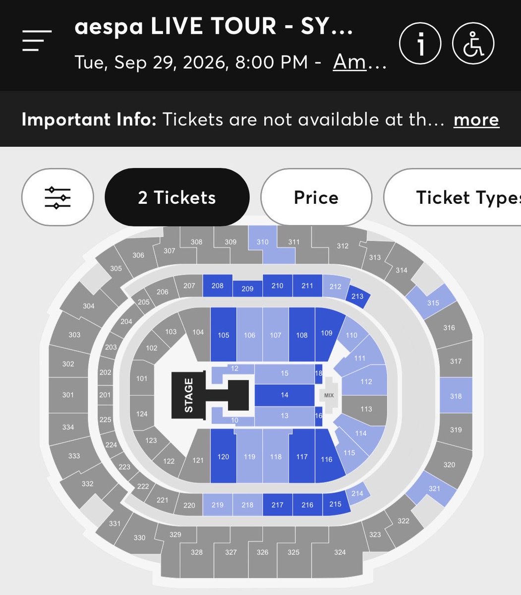 THEOGWHITEMAMBA's tweet photo. aespa is struggling to sell tickets for their Dallas concert tomorrow even at the $59 price point, upper section will most likely be covered with a curtain once again

Is this group “Hybe’s biggest fear”? 💀 https://t.co/2JBTANSJH8