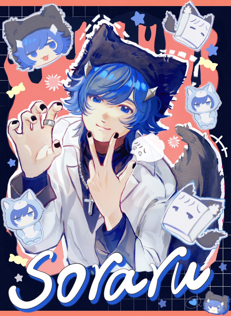 Yuseseli's tweet photo. 🐾🐾 #そらるの絵 https://t.co/516ZFUWPap