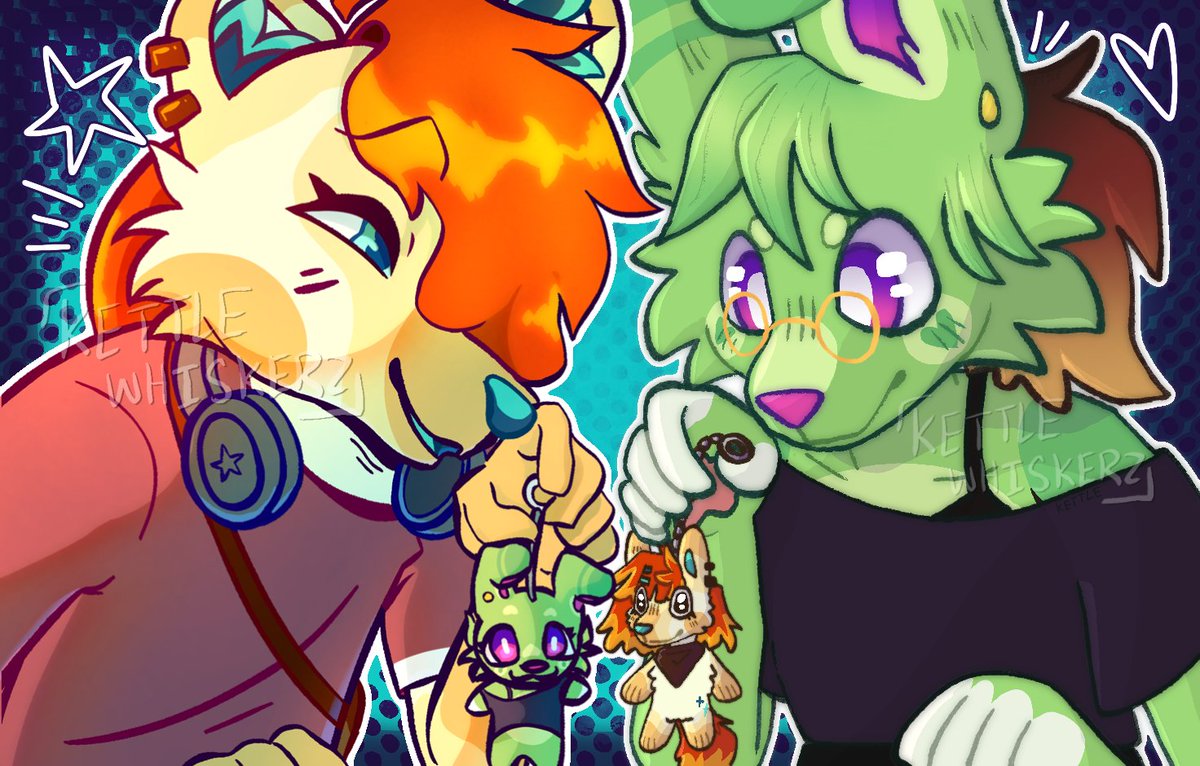 KettleWhiskerz's tweet photo. @fuzzinkkk @_VGen_ Entering!! (Sorry one im proud of atm w/a watermark only has my sale info 😭) https://t.co/K0h4Q7y8nR