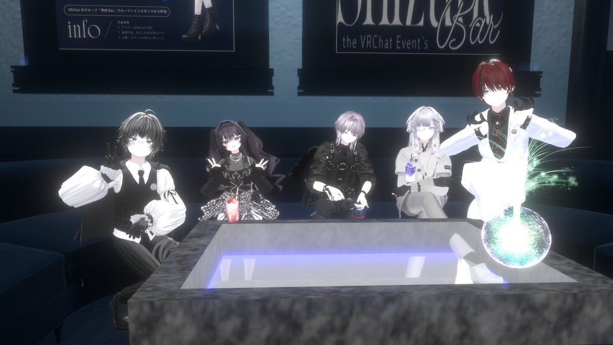vrc_sigu_maru_'s tweet photo. 最近の① 9/27
雫峰Barキャストとして参加させていただきました～～～
初めてでかな～り緊張しましたが皆さん優しくてかわいい子ばっかりでこちらとしても楽しめました！！！

またのお越しをお待ちしております～～～ https://t.co/4bRZ0VT0NJ