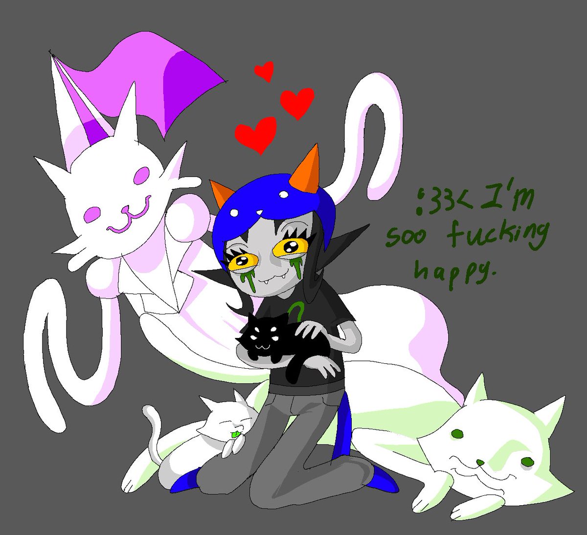 Johnegbuny's tweet photo. Nepeta gets a million kitties https://t.co/tDdjkBYbpk