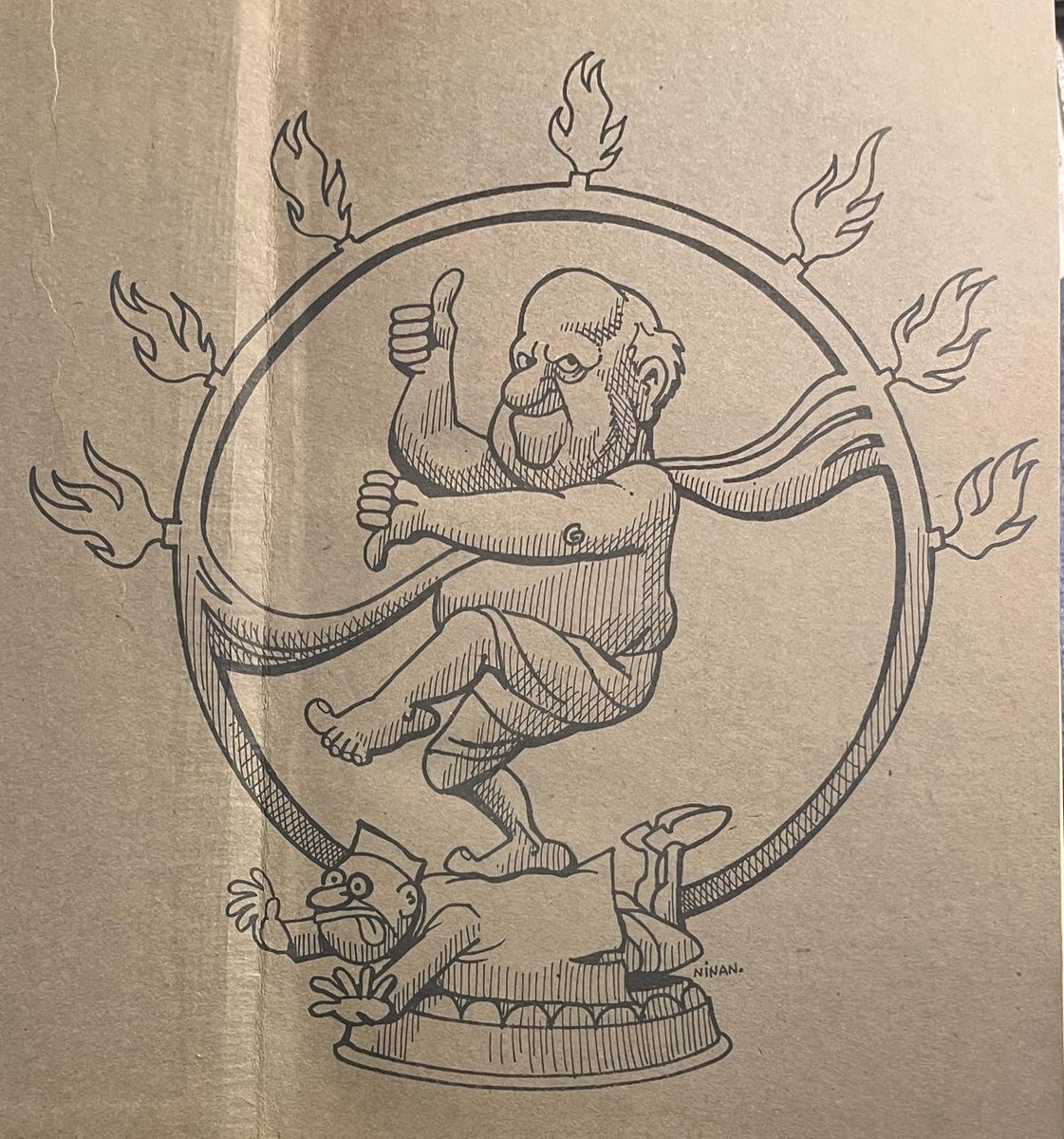 urvish2020's tweet photo. Democracy is not born in courts. It rises from the will of the people.
-T.N. Seshan
(Seshan: An Intimate Story, K Govindan Kutty, p. 244)
Caricature by Ajit Ninan https://t.co/NJxUuU47ai
