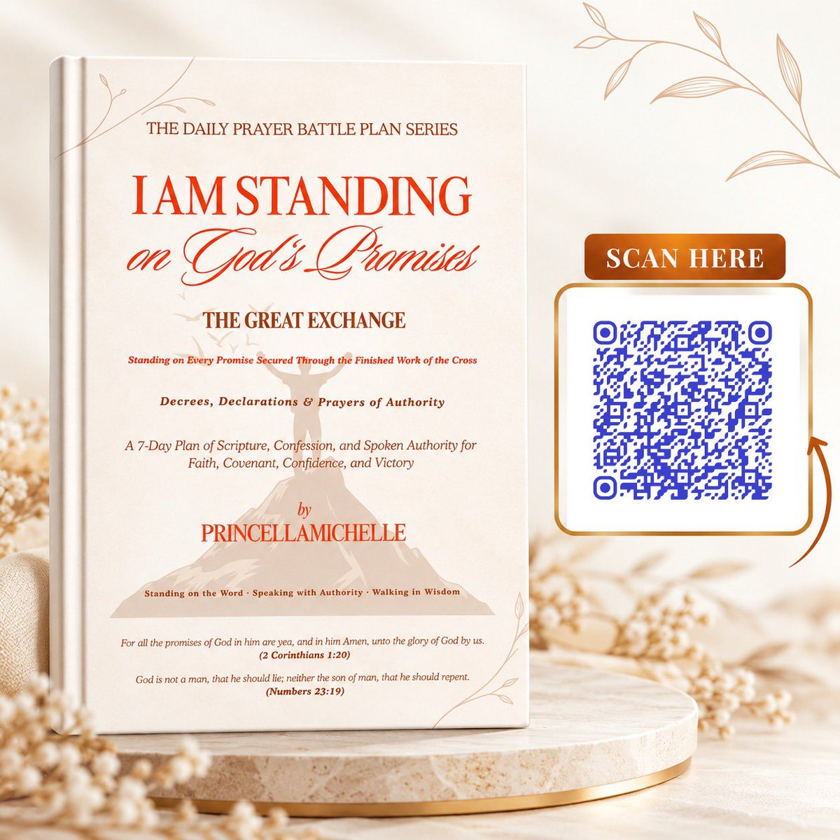Princella_Mich's tweet photo. God’s promises are worth standing on. 
I Am Standing on God’s Promises: The Great Exchange is a 7-day guide with Scripture, prayers, and declarations to help strengthen your faith and walk with God.

Ready to begin? Scan the QR code to get your copy.
Link in Bio! 

#FaithJourney https://t.co/yqvY0KU4wr