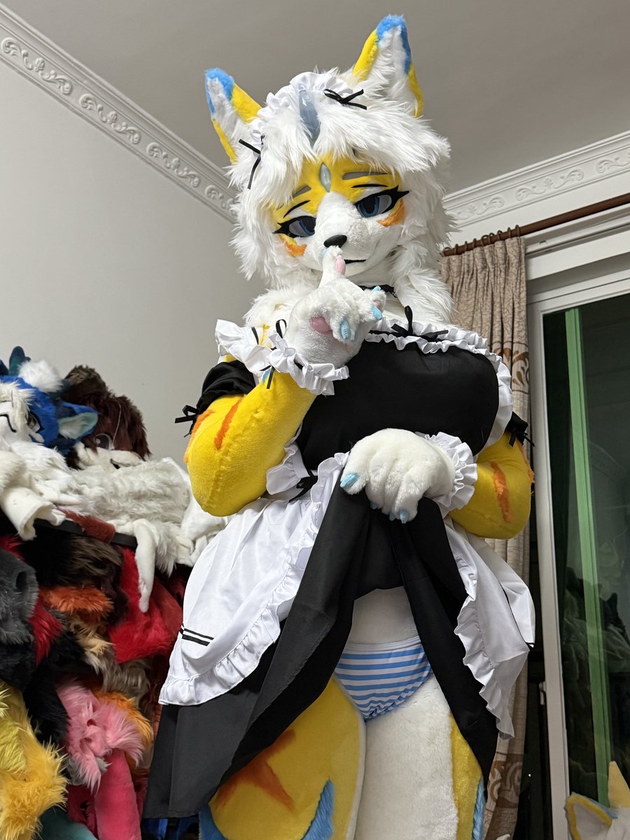 AlarikaVirmon's tweet photo. Don’t tell anyone,okay?
📷：@FOXcrowing 
#fursuiteveryday #furry https://t.co/TPXAHyGA0n