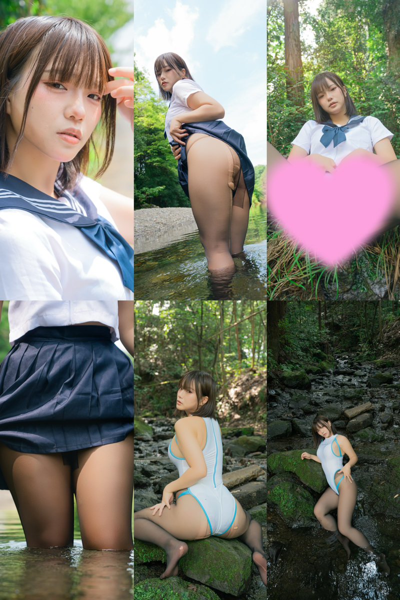 tadanoasahi's tweet photo. 【タイツフェチ写真集】
 僕の好きな黒タイツちゃん

夏の青春とタイツフェチを詰め込みました。
残暑の中見る黒タイツはフェチすぎて…
大自然の中で大露出。競泳水着に制服に
フェチを詰め込みまくりの作品です。
今までになかったテイストの自然グラビアで
可愛く儚い写真集

通販
https://t.co/A54xVLPCpl

DL版
https://t.co/ewJZHoxD0l