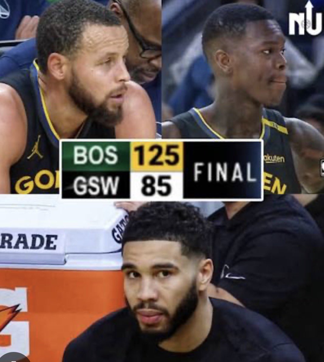 JLau5's tweet photo. @currytop10oat @destrphforless Imagine comparing the end of Curry’s career to Tatum’s beginning to meatride. Meanwhile.. 😂🫵🏼 https://t.co/VcvQnfqW1s
