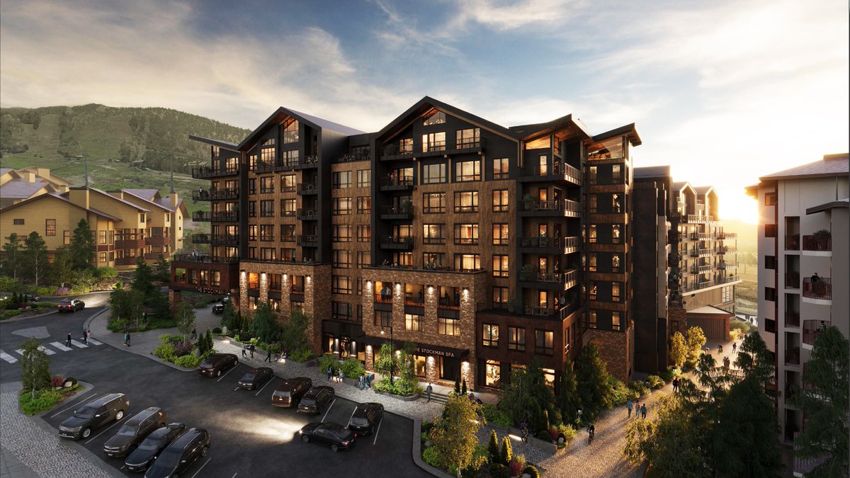Newmark's tweet photo. #Newmark's Jordan Roeschlaub, Nick Scribani, Tyler Dumon and Holden Witkoff arranged a $482.5M loan on behalf of Stockman Development LLC to advance The Stockman, Auberge Collection, an ultra-luxury ski-in, ski-out resort in Steamboat Springs, CO.

Read ➡️ https://t.co/WImn69CZJX https://t.co/hpGgjCIWwo