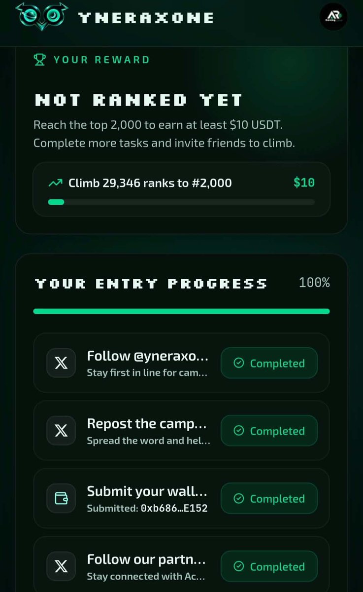 polash947's tweet photo. @everyone
is opening an early event with a total of $150,000 USDT + 4,000,000 $YNX tokens up for grabs.
β Sign in with X
β Complete the available tasks
β Submit your EVM Wallet
β Done
Join nowπ₯
https://t.co/aVOvJAieJO
#YneraX #YNX #Web3 https://t.co/lEVo8XXiRc
