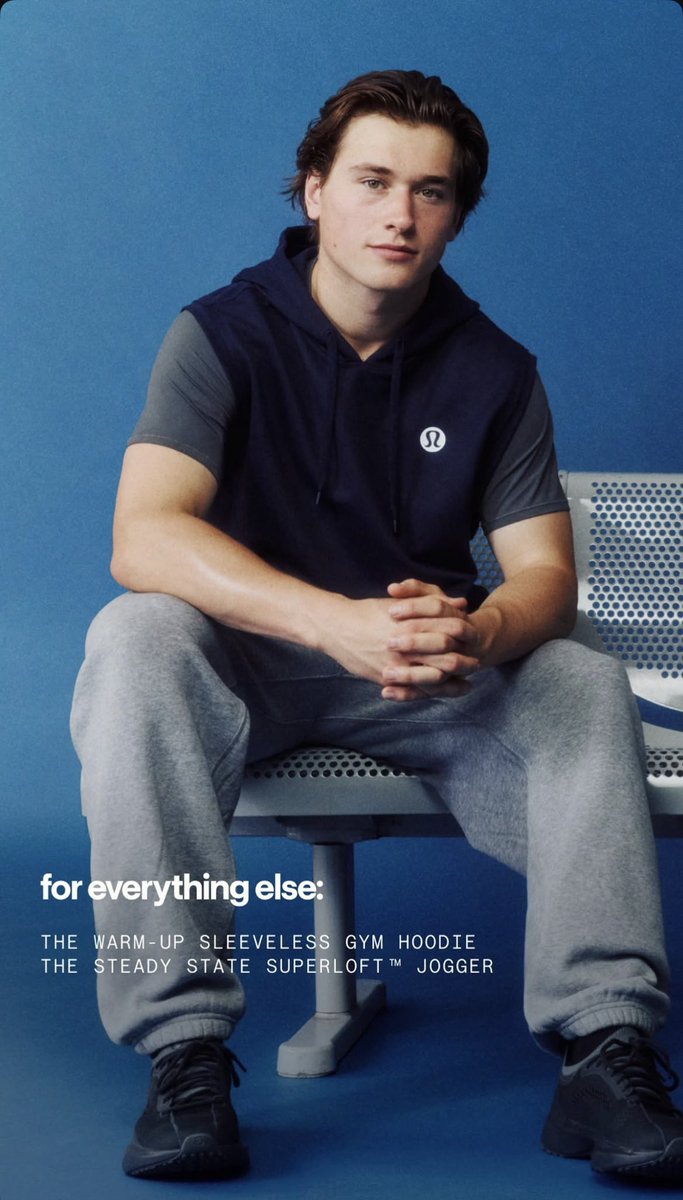 sharkssource's tweet photo. How Macklin Celebrini gears up with Lululemon! https://t.co/KbrYBW1jqX