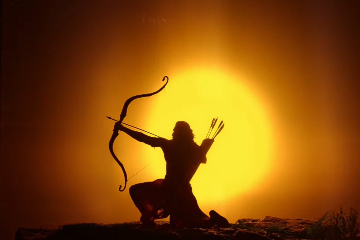 Purush576's tweet photo. These frames 🤌❤️‍🔥 from BTS of Ramayana. https://t.co/EocBrAM6dt