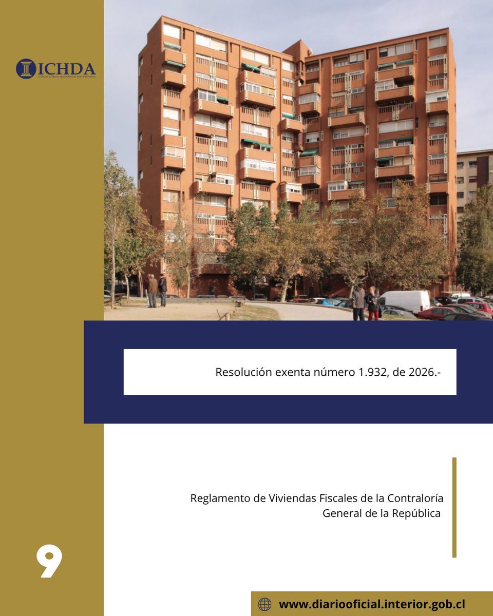 ichdacl's tweet photo. 🔹 Resolución Exenta N° 1.932: Reglamento de Viviendas Fiscales de la Contraloría General de la República.
https://t.co/cIoHMQUxvI https://t.co/Ht97LsyDR7