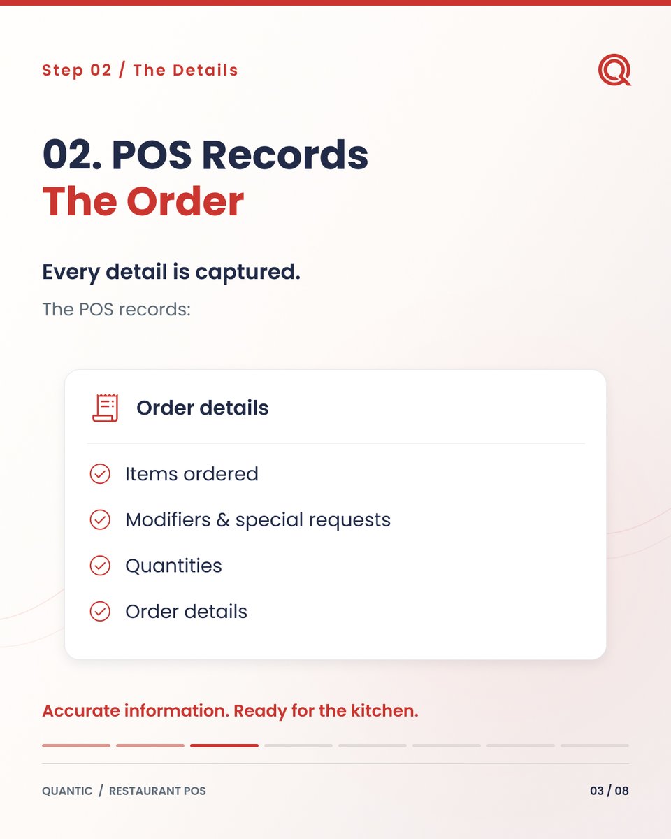 QuanticPOS's tweet photo. Ever wondered what happens behind the scenes after you place a restaurant order?
That’s the power of a modern Quantic Restaurant POS System, helping restaurants turn orders into a faster, smoother, and more organized operation.
#RestaurantPOS #RestaurantTechnology #POSSystem https://t.co/RosgzC2SLM