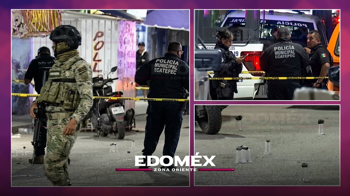 EdoZonaOriente's tweet photo. 🚨B4L4C3R4 EN ECATEPEC DEJA DOS PERSONAS S1N V1D4

Una 4gr3s1ón a4m4d4 registrada la noche del domingo dejó como saldo preliminar dos personas sin vida en calles de la colonia #Olímpica, en #Ecatepec, #EdoMéx.
👉https://t.co/wu7MePyb9K https://t.co/at4xxA9oJW