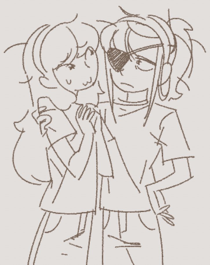 pocketemorty's tweet photo. evil morticia and mindy sketches because they're everything to me and i want to draw them more #mortycest https://t.co/dSv5YTuQci